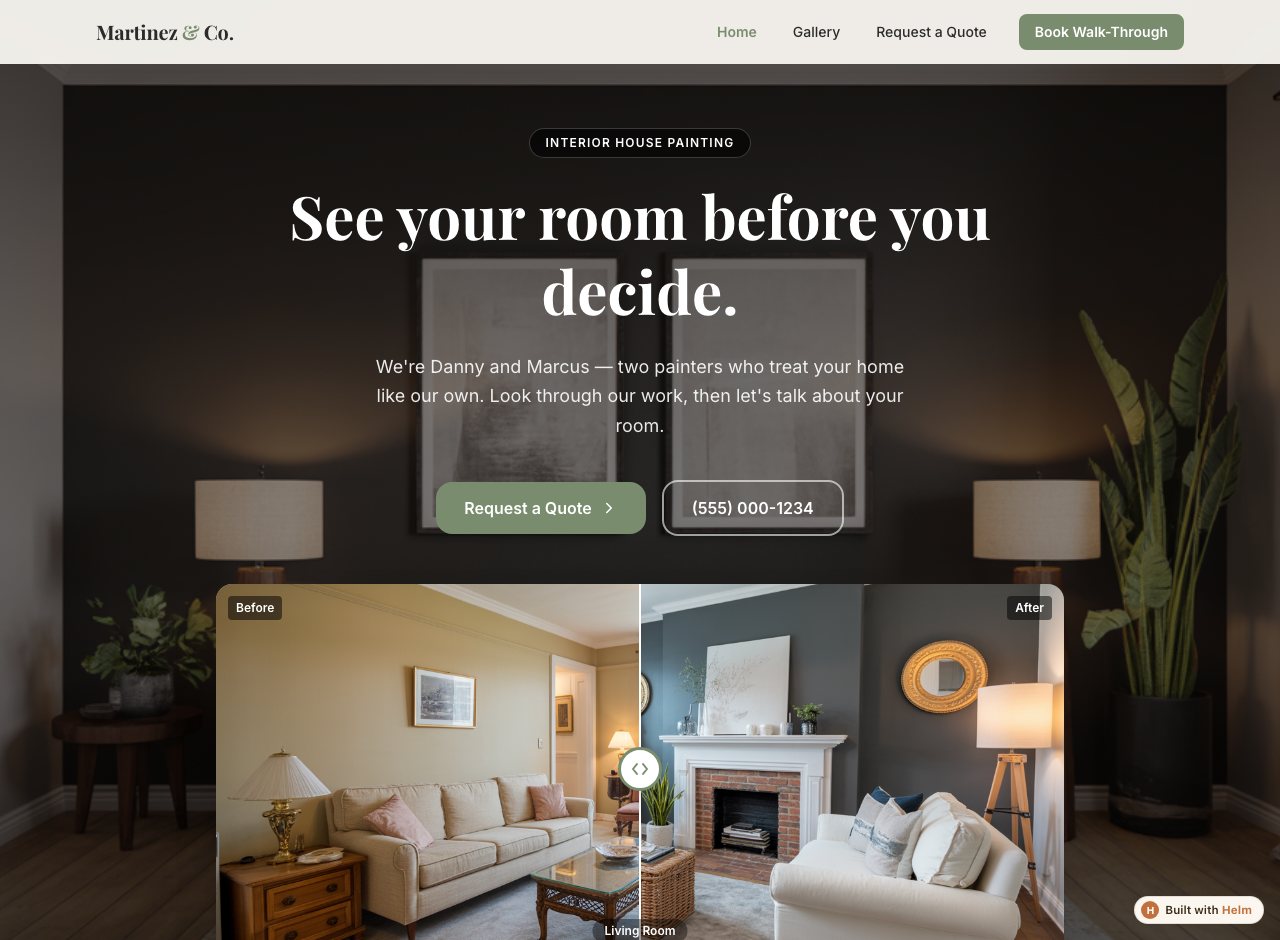 Martinez & Co. — a real business built with Helm